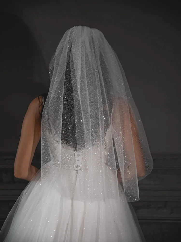 Women's Polyester Cut Edge One-Layer Cathedral Wedding Veils