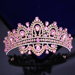 Women's Zinc Alloy Water Drop Pattern Tiaras Bridal Classic Crown