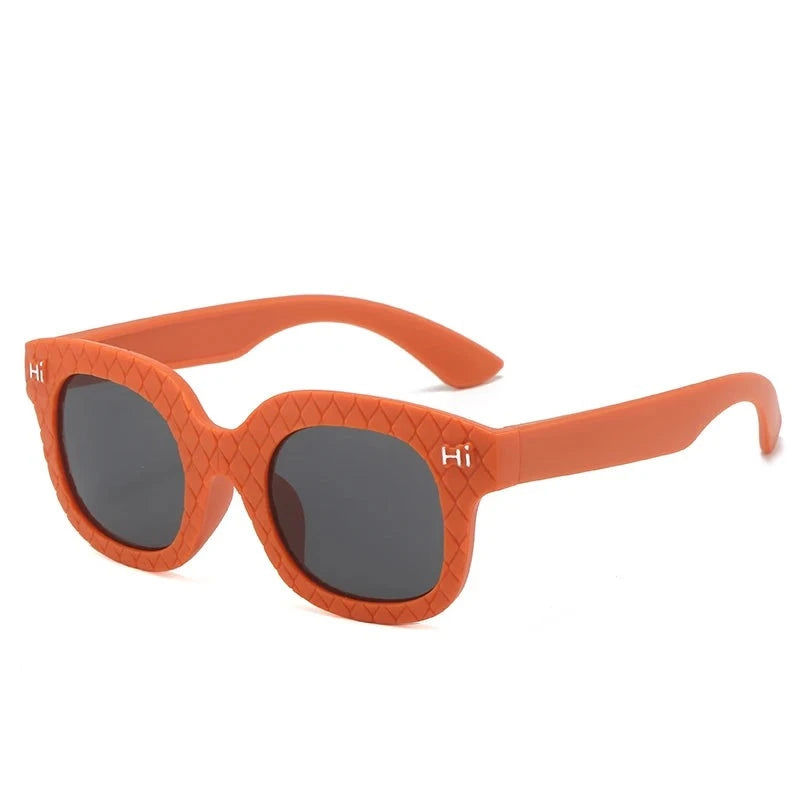 Kid's Plastic Frame Lens Polarized Cat Eyed UV400 Sunglasses