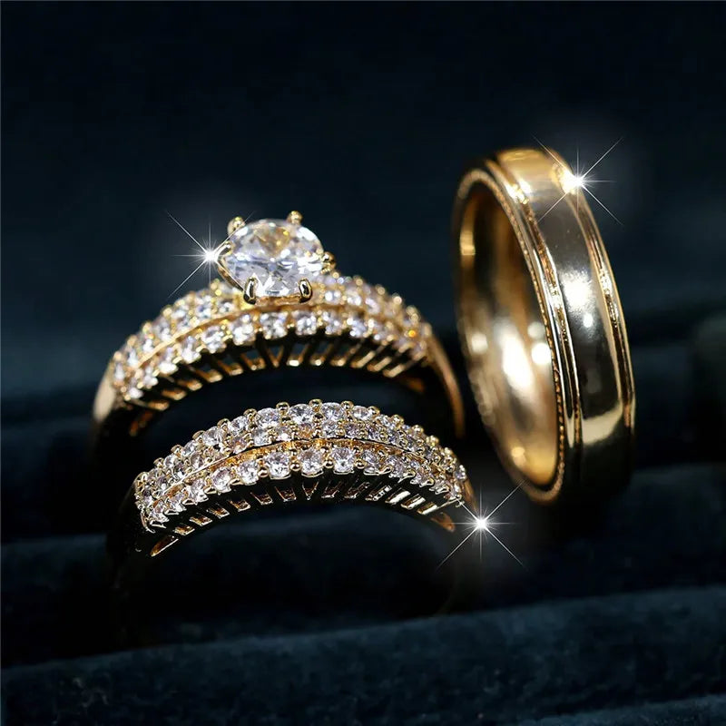 Women's Cubic Zirconia Geometric Shape Prong Setting Trendy Ring