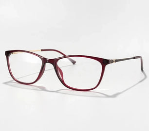 Women's Acetate Frame Square Shaped Optical Prescription Glasses