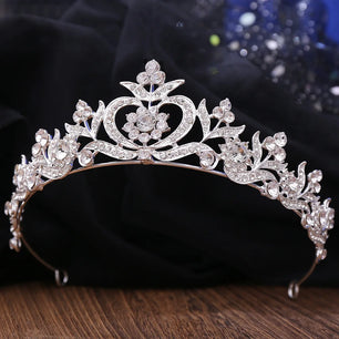 Women's Zinc Alloy Water Drop Pattern Tiaras Bridal Classic Crown