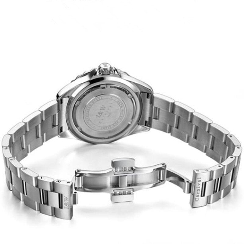 Women's Stainless Steel Round Shape Waterproof Luxury Watches