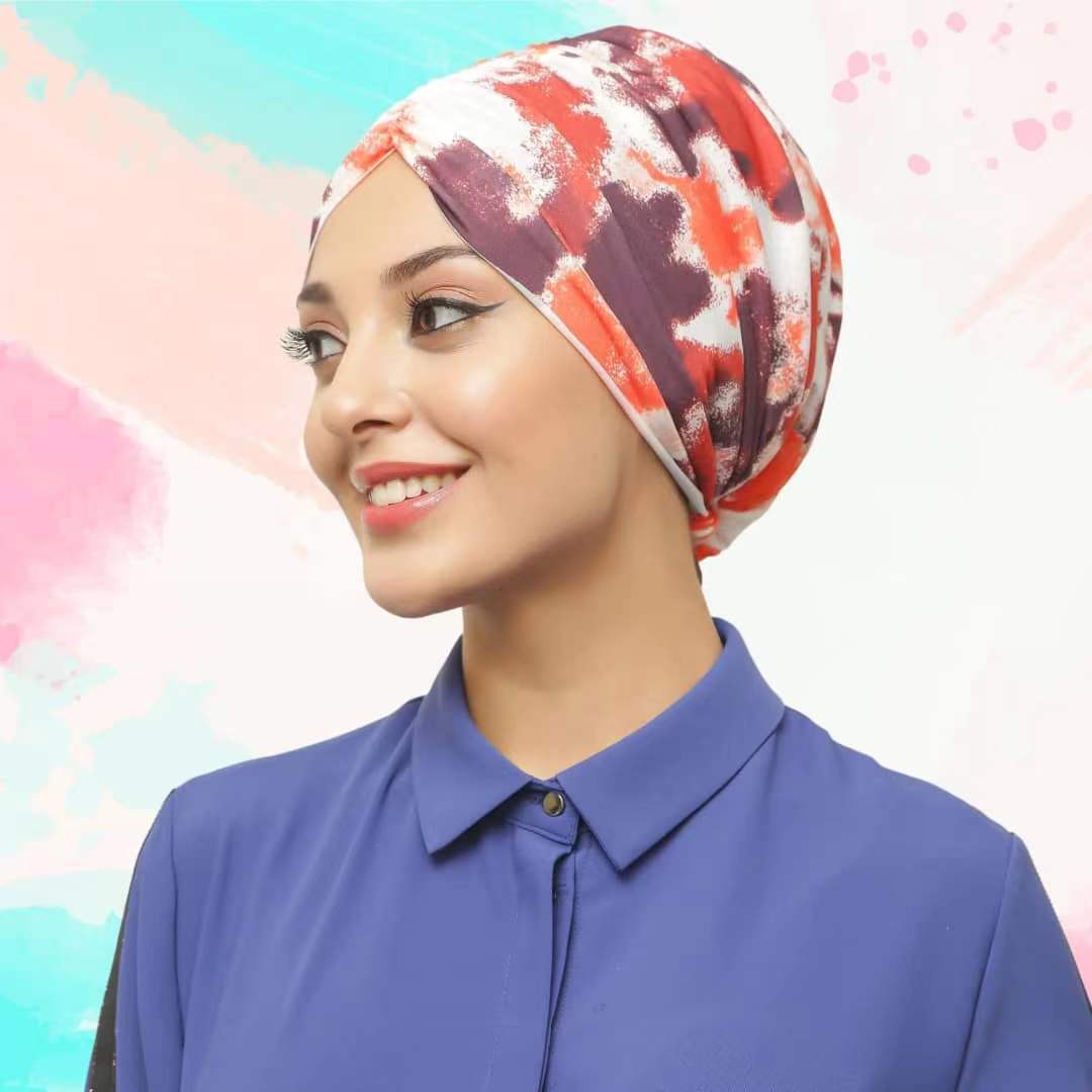 Women's Arabian Acetate Quick-Dry Head Wrap Casual Turban Hijabs