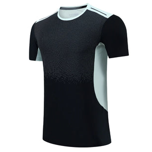 Men's Microfiber Short Sleeve Pullover Closure Sportswear T-Shirt