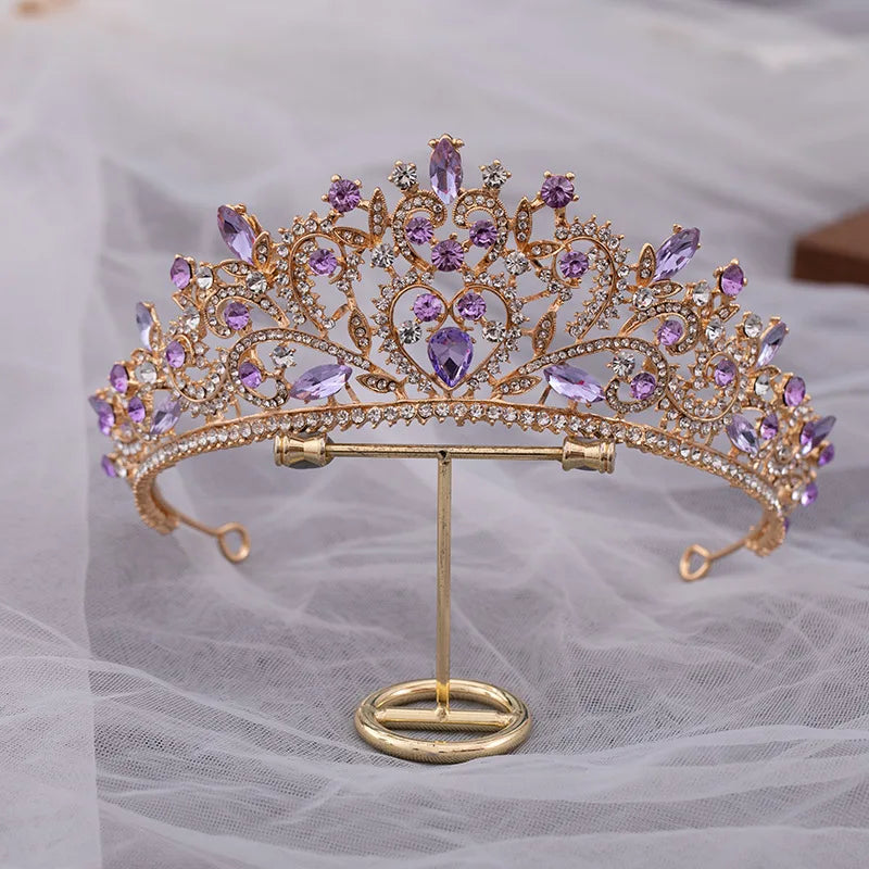 Women's Zinc Alloy Plant Pattern Tiaras Bridal Classic Crown