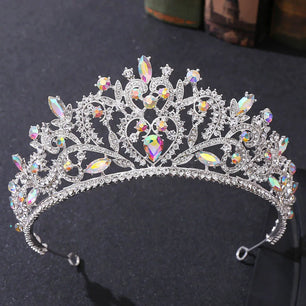 Women's Zinc Alloy Water Drop Pattern Tiaras Bridal Classic Crown