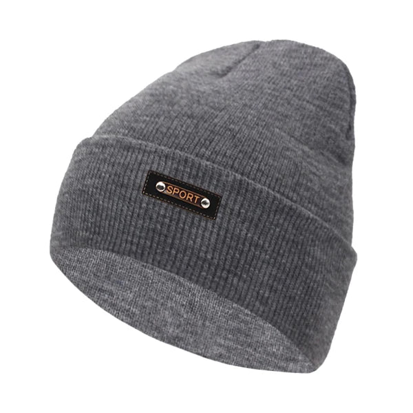 Men's Acrylic Skullies Beanies Letter Pattern Casual Warm Cap