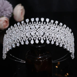 Women's Copper Plant Pattern Tiaras Elegant Bridal Wedding Crown