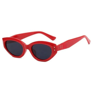 Women's Polycarbonate Frame Rectangle Shape Vintage Sunglasses