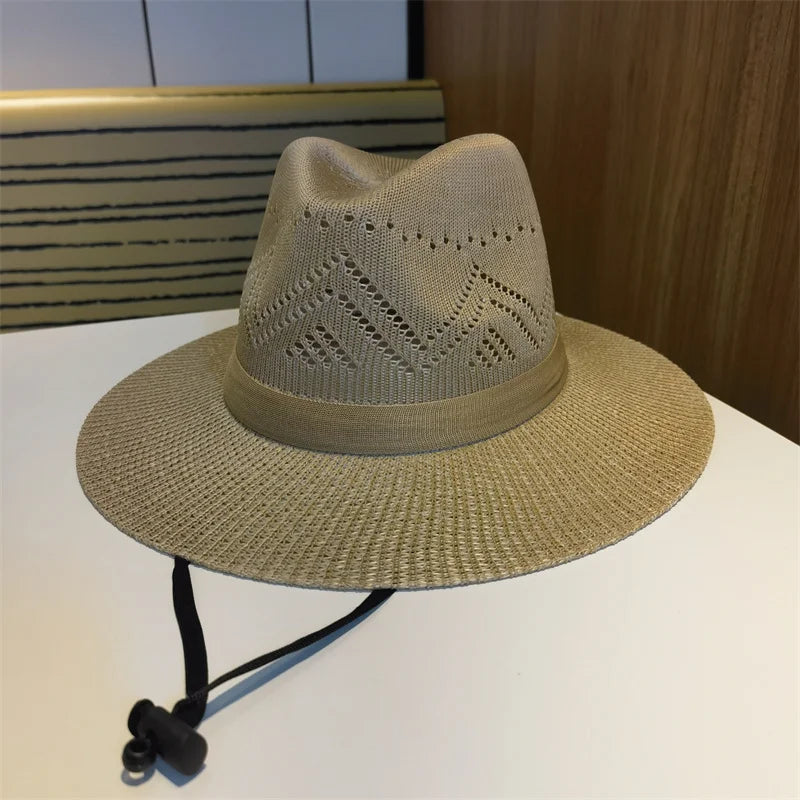 Women's Straw Solid Pattern Glamorous Sun Protection Brim Hat