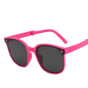 Kid's Polycarbonate Frame UV400 Protection Square Sunglasses