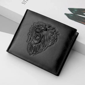 Men's PU Leather Patchwork Pattern Card Holder Mini Trendy Wallets