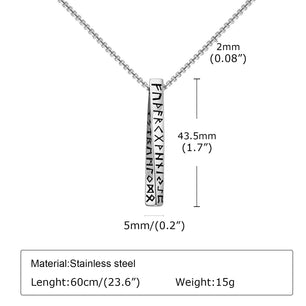 Men's Stainless Steel Link Chain Letter Pattern Elegant Necklace