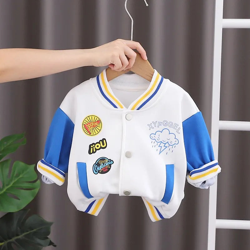 Kid's Polyester Long Sleeve Pullover Closure Casual Wear Clothes