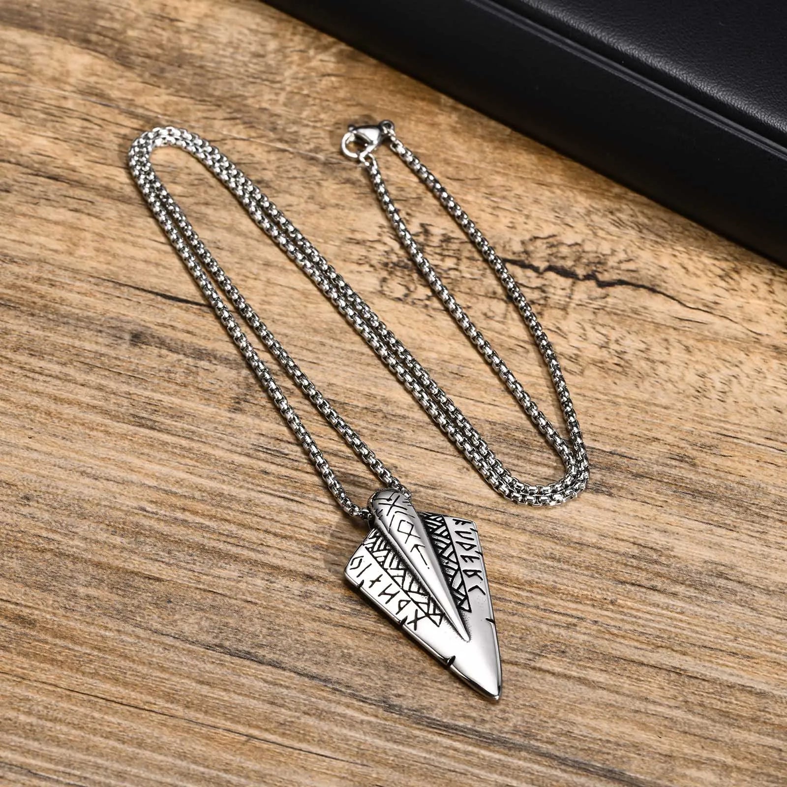 Men's Metal Stainless Steel Link Chain Trendy Geometric Necklace