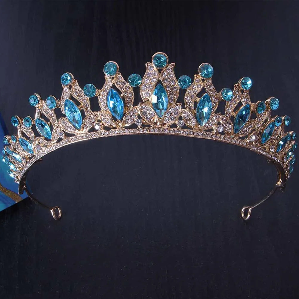 Women's Zinc Alloy Water Drop Pattern Tiaras Bridal Classic Crown