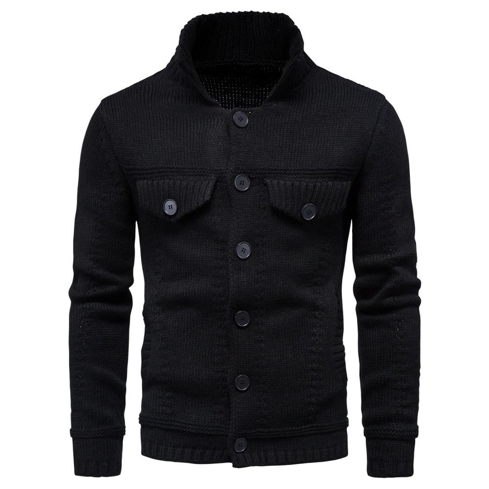 Men's Wool Turn-Down Collar Single Breasted Casual Wear Jacket