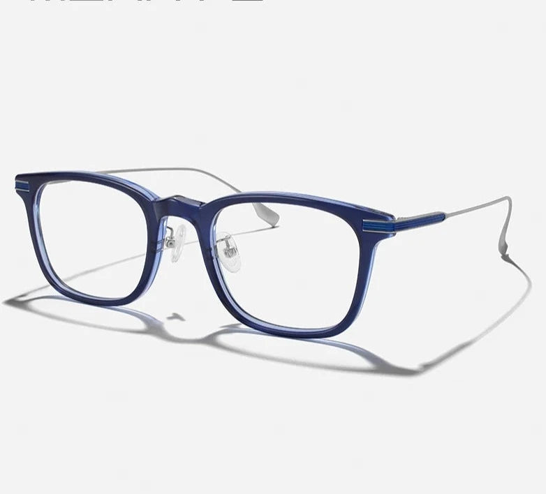 Men's Acetate Frame Full-Rim Square Shape Classic Optical Glasses