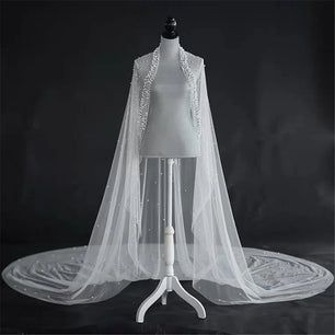 Women's Polyester Cut Edge One-Layer Cathedral Wedding Veils