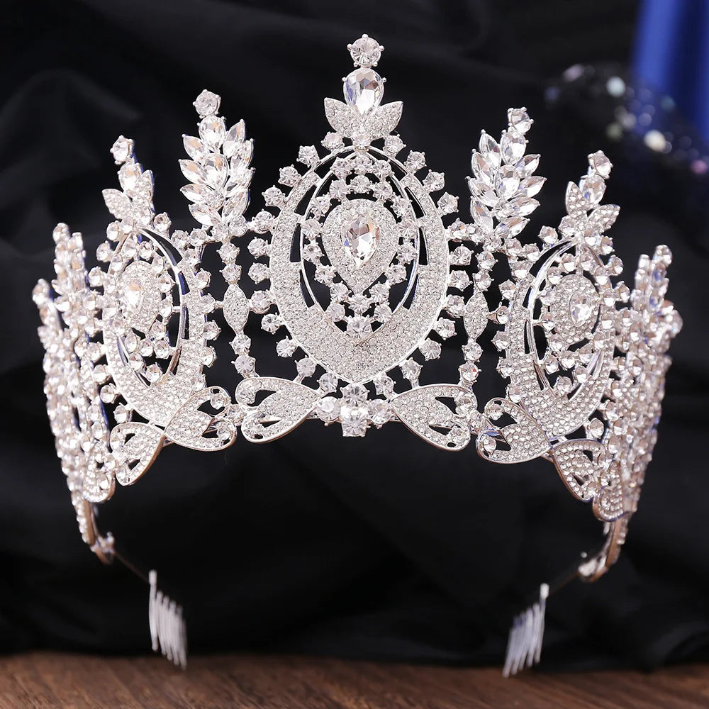 Women's Rhinestone Zinc Alloy Geometric Pattern Wedding Crown