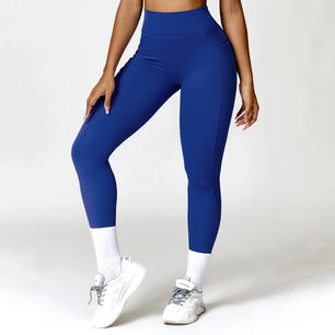 Women's Nylon High Waist Push Up Fitness Sports Wear Leggings