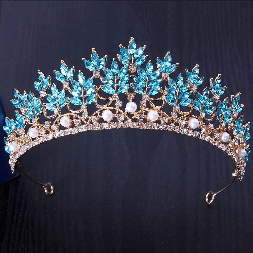 Women's Zinc Alloy Plant Pattern Tiaras Bridal Classic Crown