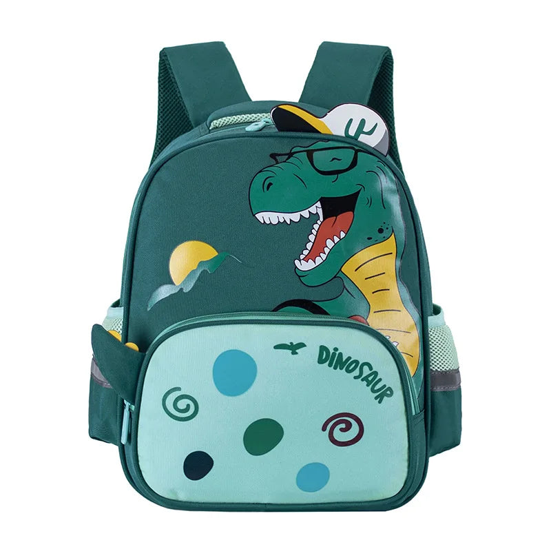 Kid's Oxford Zipper Closure Cartoon Pattern Trendy School Backpack