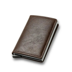 Men's PU Leather Solid Pattern Credit Card Holder Trendy Wallets