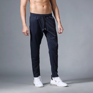 Men's Polyester Drawstring Closure Breathable Sports Trousers