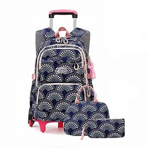 Kid's Nylon Zipper Closure Printed Waterproof School Backpack