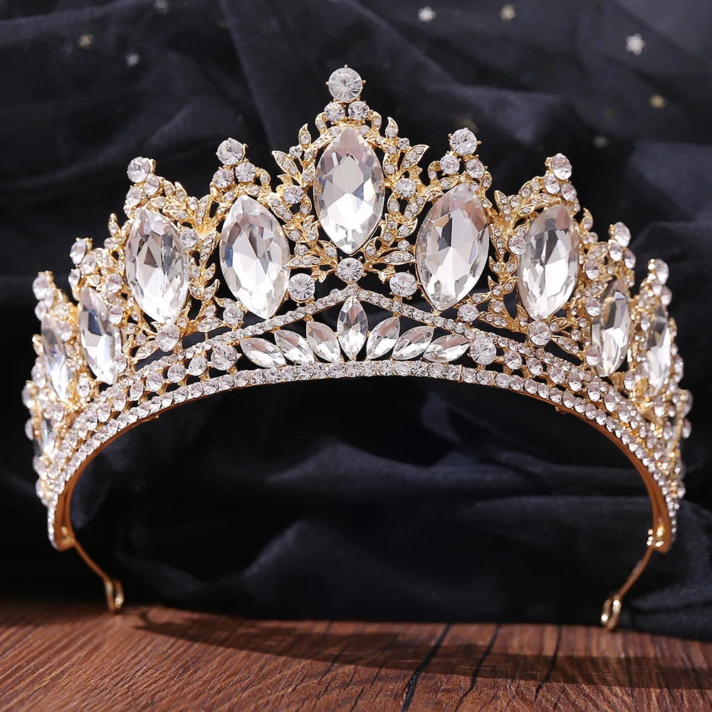 Women's Zinc Alloy Plant Pattern Tiaras Bridal Classic Crown