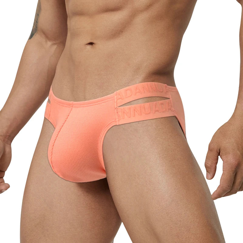 Men's Cotton Elastic Waist Closure Quick-Dry Underpants Brief