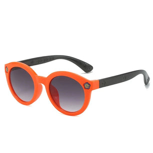 Kid's Plastic Frame Lens Polarized UV400 Round Shaped Sunglasses