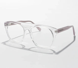 Men's Acetate Frame Full-Rim Square Shaped Trendy Optical Glasses