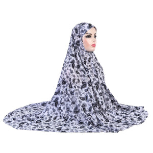 Women's Arabian Polyester Head Wrap Printed Pattern Casual Hijabs