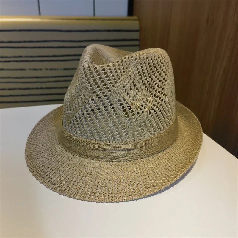 Women's Straw Solid Pattern Glamorous Sun Protection Brim Hat