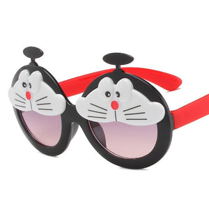 Kid's Resin Frame UV400 Protection Cartoon Pattern Sunglasses