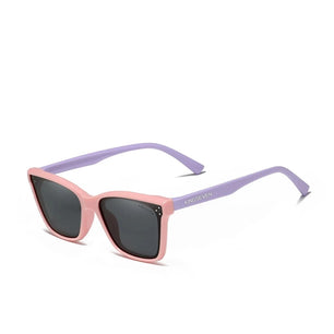 Kid's Polycarbonate Frame Lens UV400 Rectangle Shape Sunglasses