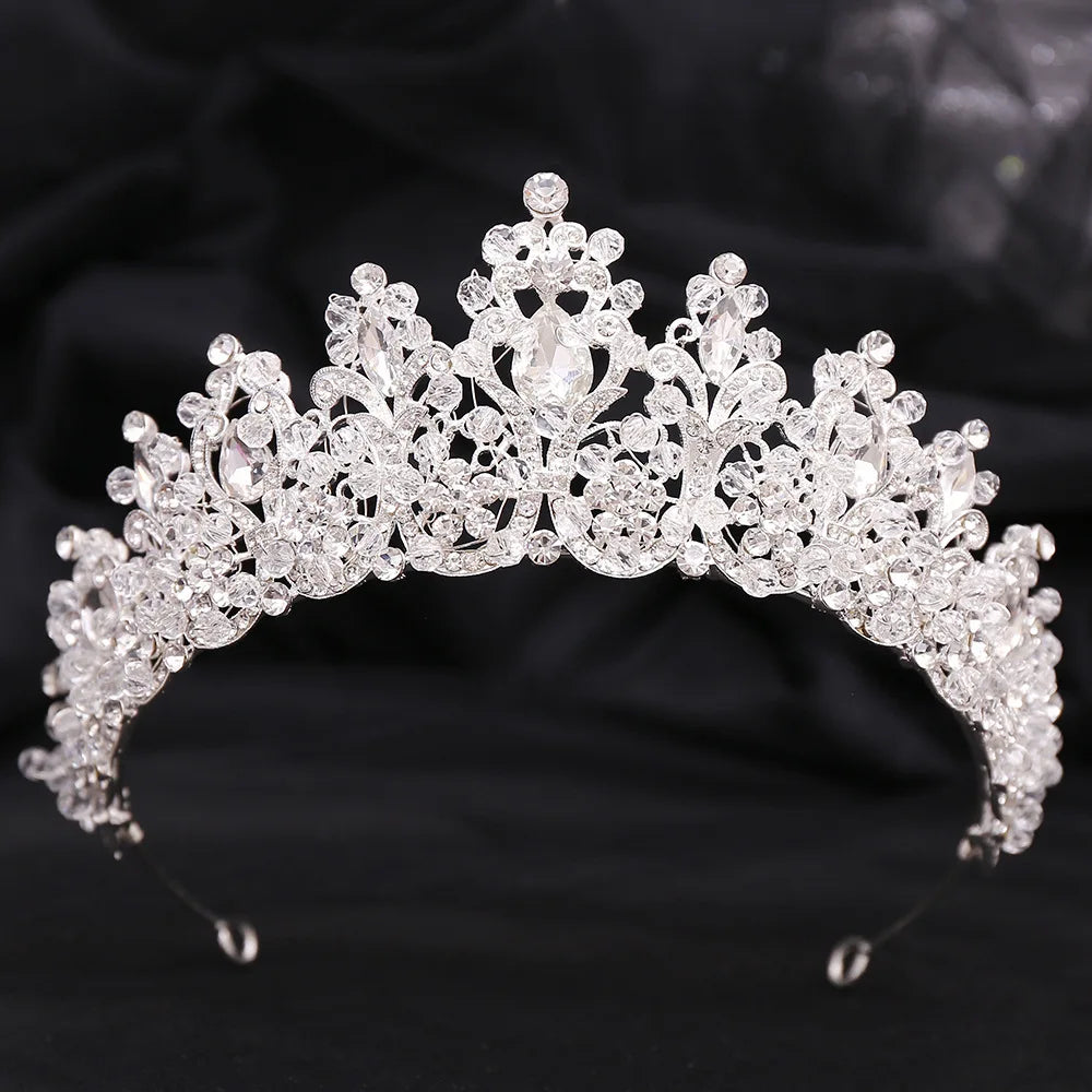 Women's Zinc Alloy Water Drop Pattern Tiaras Bridal Classic Crown