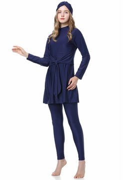 Women's Arabian Polyester Full Sleeves Modest Swimwear Dress