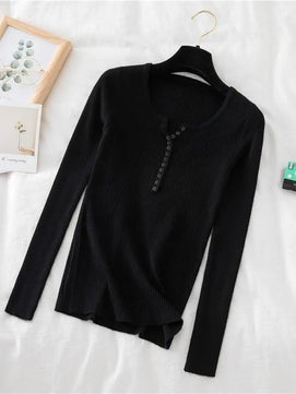 Women's Polyester V-Neck Full Sleeves Solid Pattern Sweater