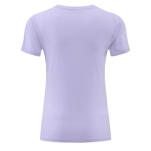 Women's O-Neck Nylon Short Sleeves Yoga Fitness Sport Tops