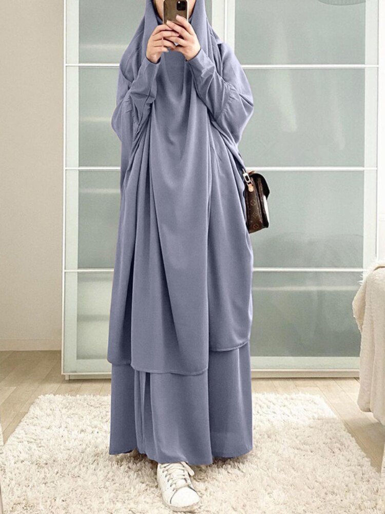 Women's Arabian Polyester Full Sleeve Solid Pattern Casual Abaya