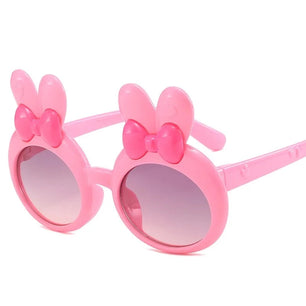 Kid's Polycarbonate Frame Lens Oval Shaped Party Sunglasses