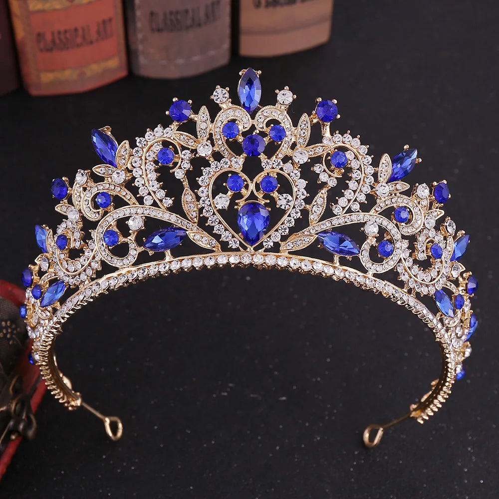 Women's Zinc Alloy Water Drop Pattern Tiaras Bridal Classic Crown