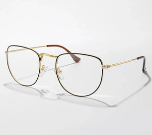 Men's Alloy Frame Full-Rim Oval Shape Optical Vintage Glasses