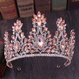 Women's Zinc Alloy Water Drop Pattern Tiaras Bridal Classic Crown