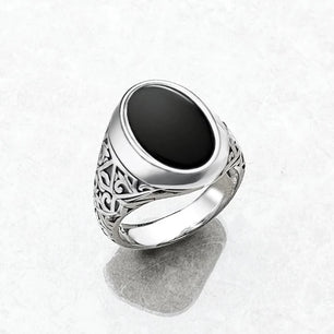 Women's 100% 925 Sterling Silver Classic Geometric Pattern Ring