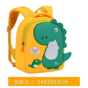 Kid's Microfiber Zipper Closure Cartoon Trendy School Backpack